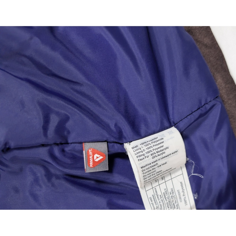 Helly Hansen Parka Womens M Brown Aden Insulated Faux Fur Hood Polyester Coat - Picture 5 of 15